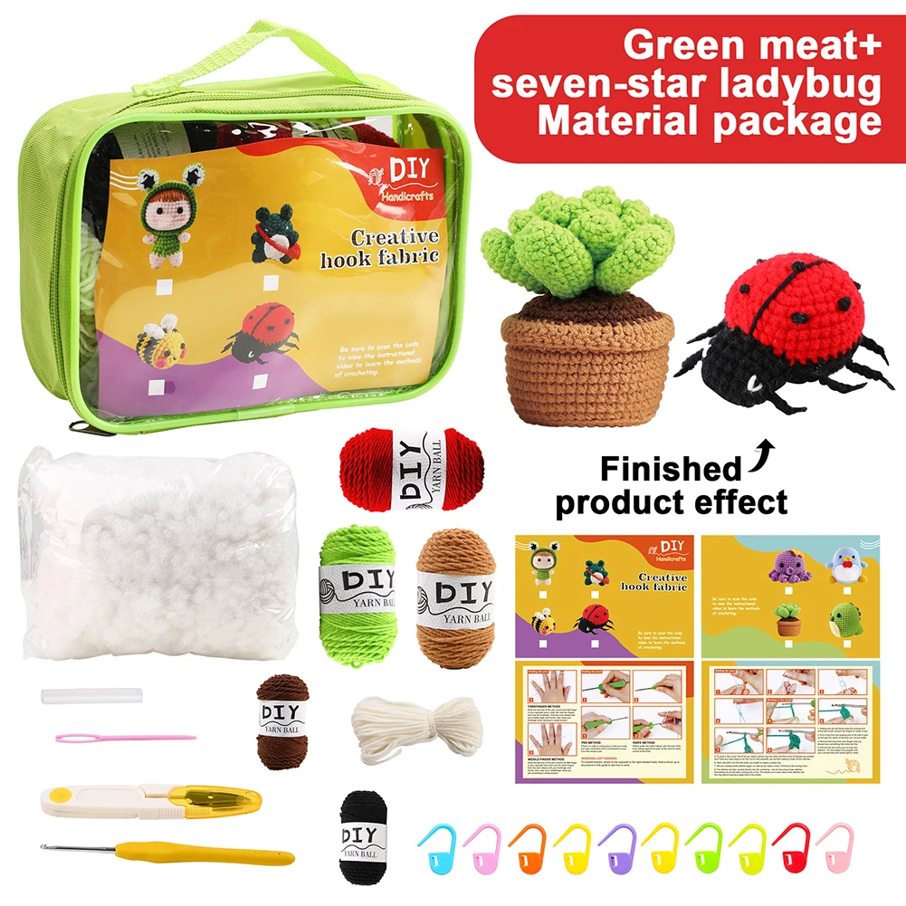 2023 DIY Beginner Pendant Dolls Drop Shipping Handmade DIY Crochet Knitting Kit Wool Yarn Thread Crochet Material Kit For Women
2023 DIY Beginner Pendant Dolls Drop Shipping Handmade DIY Crochet Knitting Kit Wool Yarn Thread Crochet Material Kit For Women