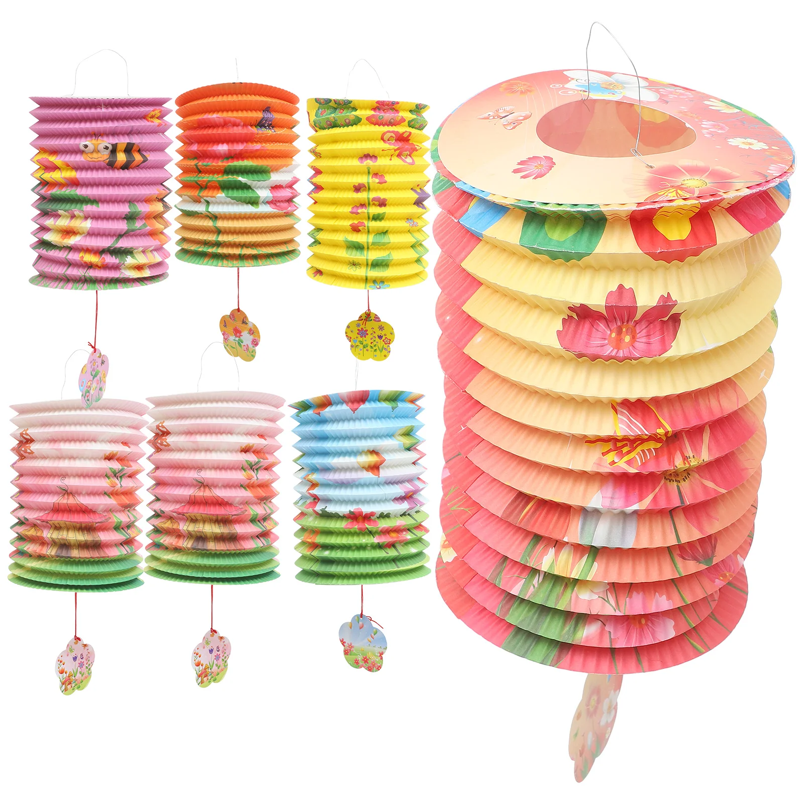 Flower Printed Lantern Foldable Festival Paper Lanterns Hanging Lantern Decorations For Wedding Party Mixed Color
Flower Printed Lantern Foldable Festival Paper Lanterns Hanging Lantern Decorations For Wedding Party Mixed Color