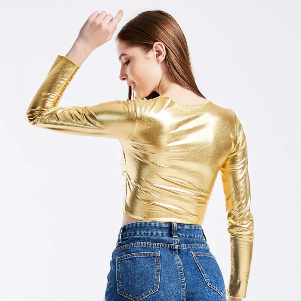 Women Long Sleeve Top V Neck Faux Leather Pullover Blouse for Women Club Top with Long Sleeve Slim Fit Soft Breathable
Women Long Sleeve Top V Neck Faux Leather Pullover Blouse for Women Club Top with Long Sleeve Slim Fit Soft Breathable