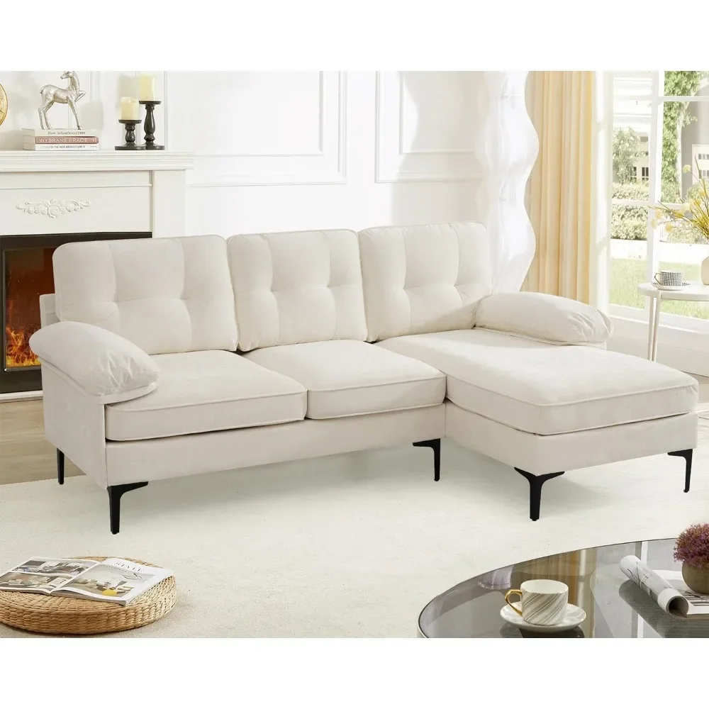Convertible Sofa, Modern Sofa Couch for Living Room, 3-Seat Comfy Sofa Sectional with Reversible
Convertible Sofa, Modern Sofa Couch for Living Room, 3-Seat Comfy Sofa Sectional with Reversible