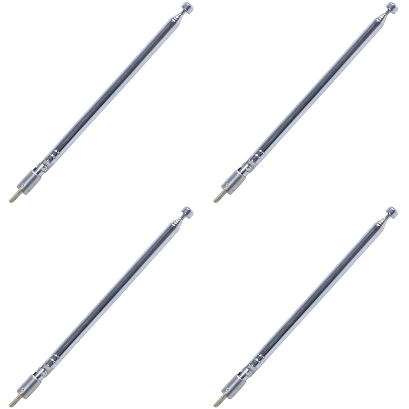4X Replacement 49Cm 19.3Inch 6 Sections Telescopic Antenna Aerial For Radio TV
4X Replacement 49Cm 19.3Inch 6 Sections Telescopic Antenna Aerial For Radio TV