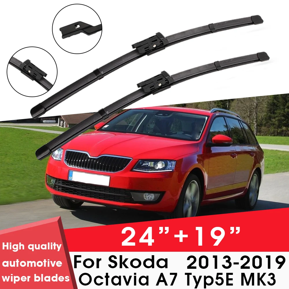 Car Wiper Blade Blades For Skoda Octavia A7 Typ5E MK3 2013-2019 24"+19" Windshield Windscreen Clean Rubber Silicon Cars Wipers
Car Wiper Blade Blades For Skoda Octavia A7 Typ5E MK3 2013-2019 24"+19" Windshield Windscreen Clean Rubber Silicon Cars Wipers