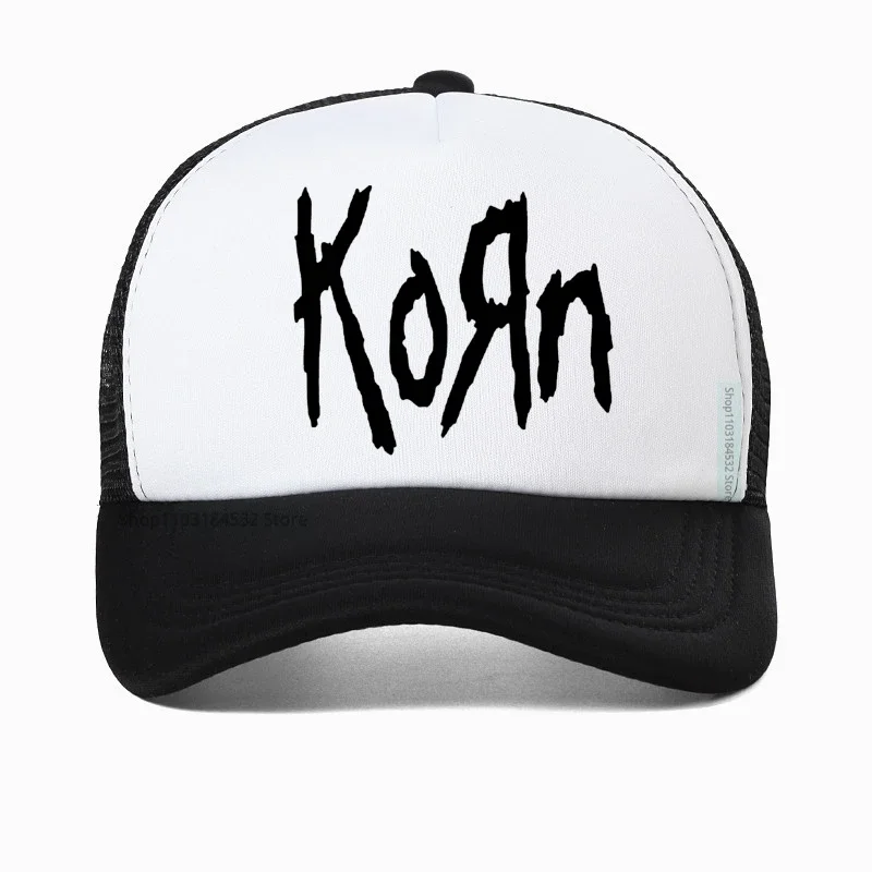 

Korn Music Concert Rock Band WORLD TOUR Baseball Cap Men's Vintage Metal Gothic Dad Hat summer Mesh Breathable Trucker hats