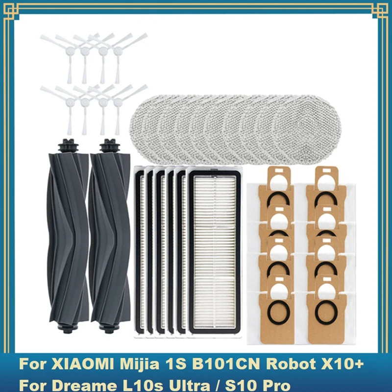34 шт., набор аксессуаров для робота-пылесоса Xiaomi Mijia Omni 1S B101CN Robot X10 + Dreame L10S Ultra / S10 Pro
34 шт., набор аксессуаров для робота-пылесоса Xiaomi Mijia Omni 1S B101CN Robot X10 + Dreame L10S Ultra / S10 Pro