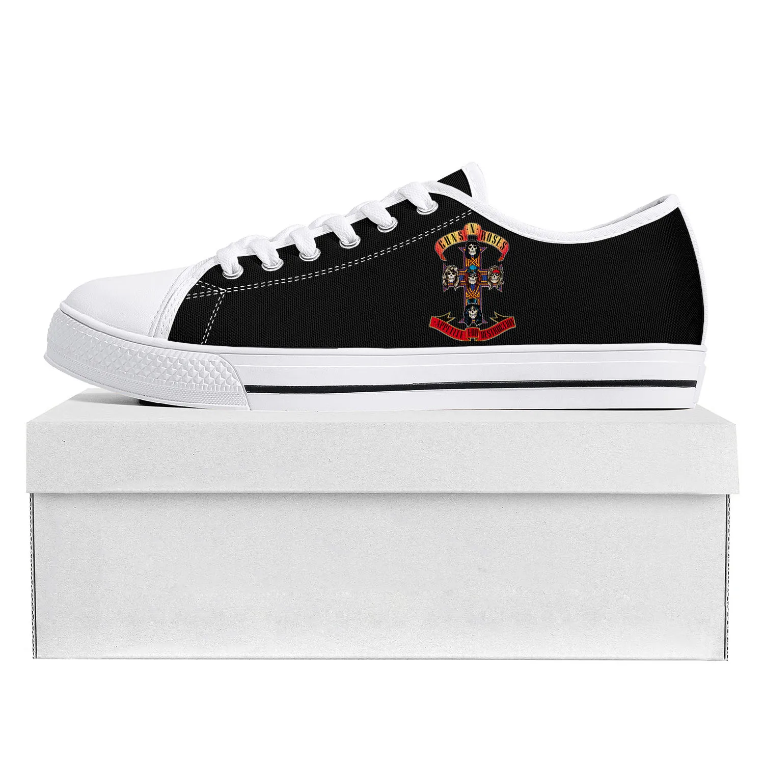 Guns N Roses Heavy Metal Rock Band Low Top High Quality Sneakers Mens Womens Teenager Canvas Sneaker Couple Shoes Custom Shoe
Guns N Roses Heavy Metal Rock Band Low Top High Quality Sneakers Mens Womens Teenager Canvas Sneaker Couple Shoes Custom Shoe