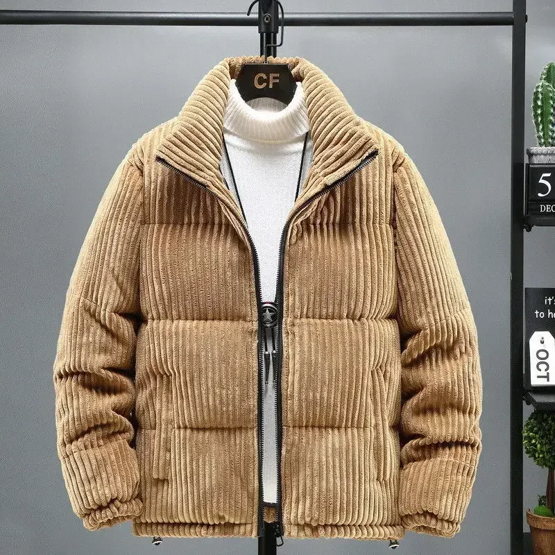 Winter Men Clothing Thick Warm Corduroy Puffer Jacket Parka Vintage Casual Loose Stand Collar Zipper Cotton-padded Jacket Coat
Winter Men Clothing Thick Warm Corduroy Puffer Jacket Parka Vintage Casual Loose Stand Collar Zipper Cotton-padded Jacket Coat