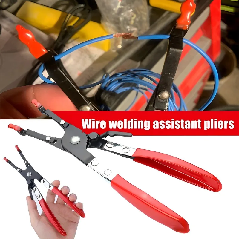 

Universal Car Vehicle Soldering Aid Pliers Hold 2 Wires Innovative Garage Tools Wire Welding Clamp Car Maintenance Repair Tool