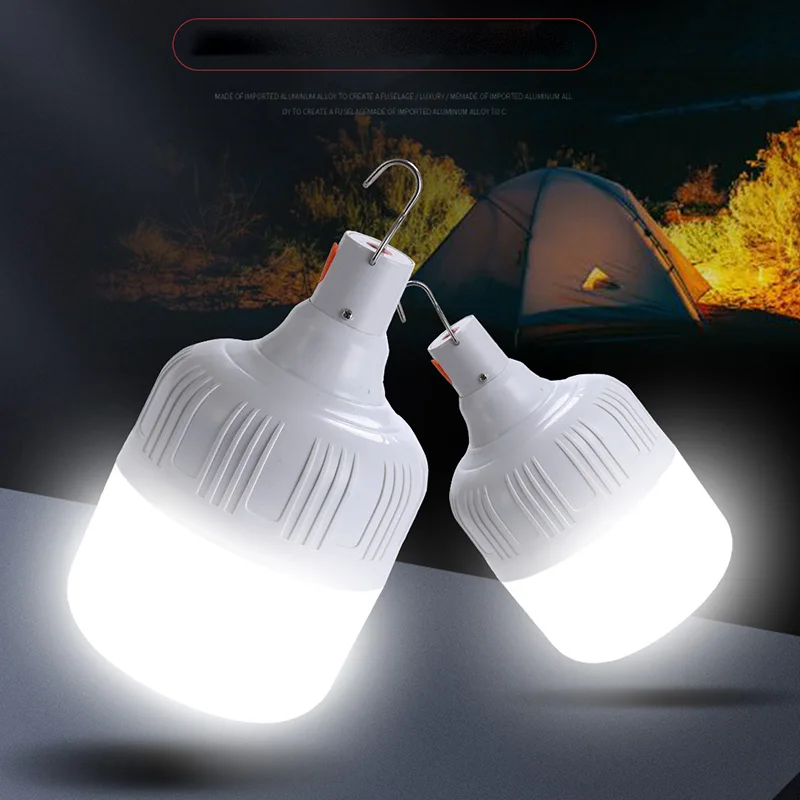 60w 100W Camping Light USB Rechargeable LED hanging Emergency Bulb Tents Lighting Camping Equipment Portable Lanterns s1
60w 100W Camping Light USB Rechargeable LED hanging Emergency Bulb Tents Lighting Camping Equipment Portable Lanterns s1