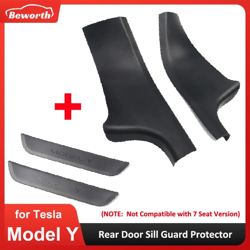 Rear Door Sill Protect Cover for Tesla Model Y Anti Kick Pad Inner & Outer Door Sill Guard Scuff Plate Welcome Pedal Seat Strip
Rear Door Sill Protect Cover for Tesla Model Y Anti Kick Pad Inner & Outer Door Sill Guard Scuff Plate Welcome Pedal Seat Strip