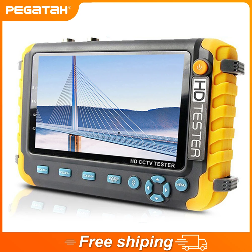 Iv8w CCTV Camera Tester Monitor 8MP 5 Inch TFT LCD Monitor For 4 IN 1 TVI AHD CVI Analog Security Camera Tester Video Audio Test
Iv8w CCTV Camera Tester Monitor 8MP 5 Inch TFT LCD Monitor For 4 IN 1 TVI AHD CVI Analog Security Camera Tester Video Audio Test