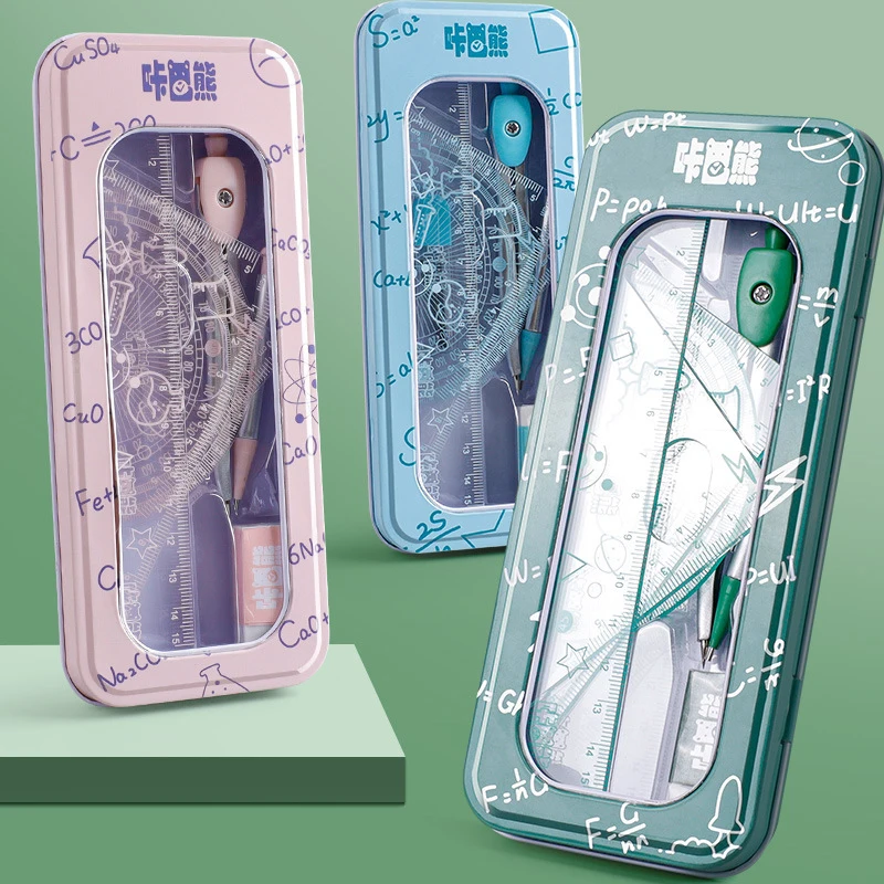 8Pcs/Set Ruler Compass Pencil Set Geometry Protractor Maths Student Drawing School Stationery Mathematical for Boy Girl Gift
8Pcs/Set Ruler Compass Pencil Set Geometry Protractor Maths Student Drawing School Stationery Mathematical for Boy Girl Gift