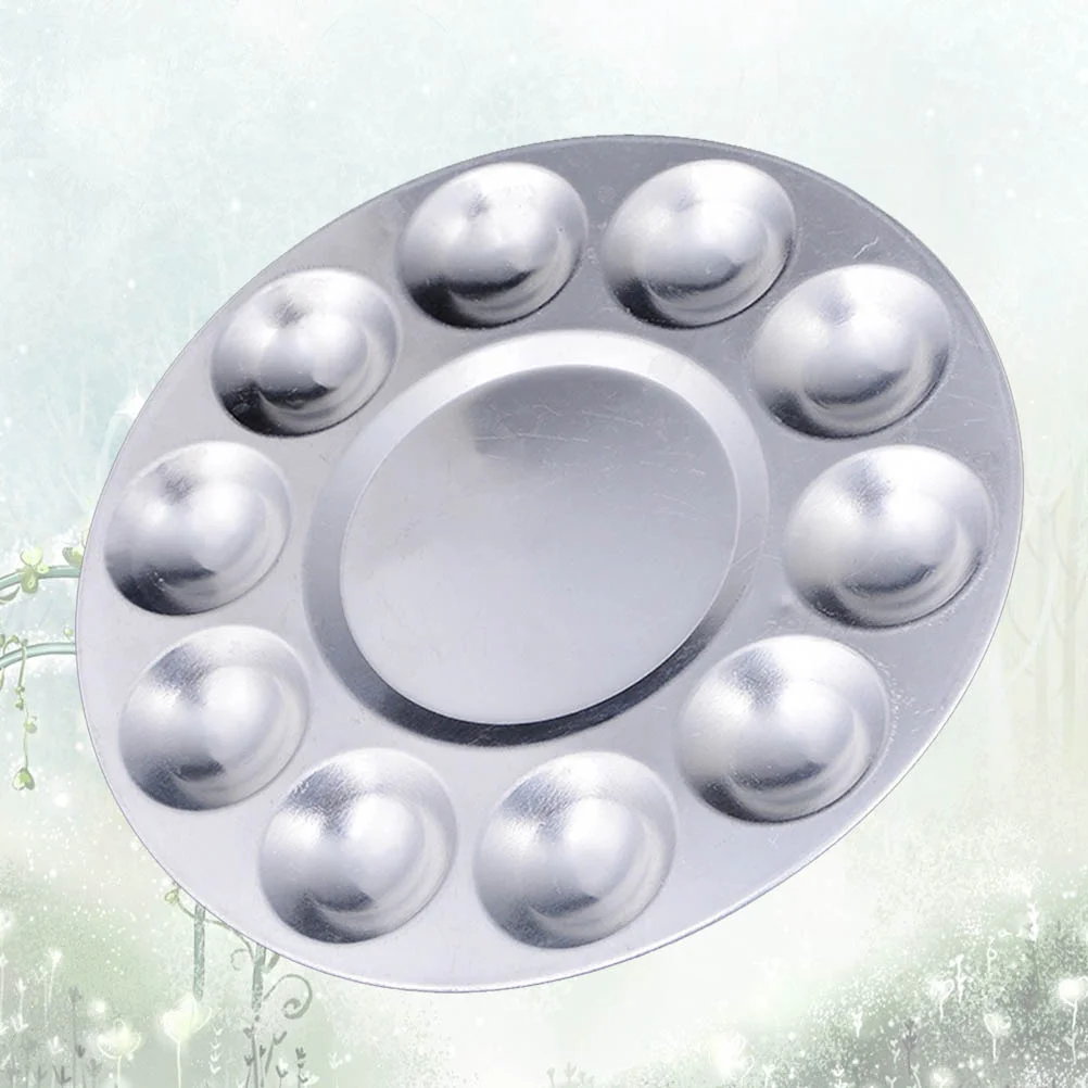 10 Holes Metal Watercolor Palettes Aluminum Round Art Paint Drawing Tray Painting Color Mixer
10 Holes Metal Watercolor Palettes Aluminum Round Art Paint Drawing Tray Painting Color Mixer