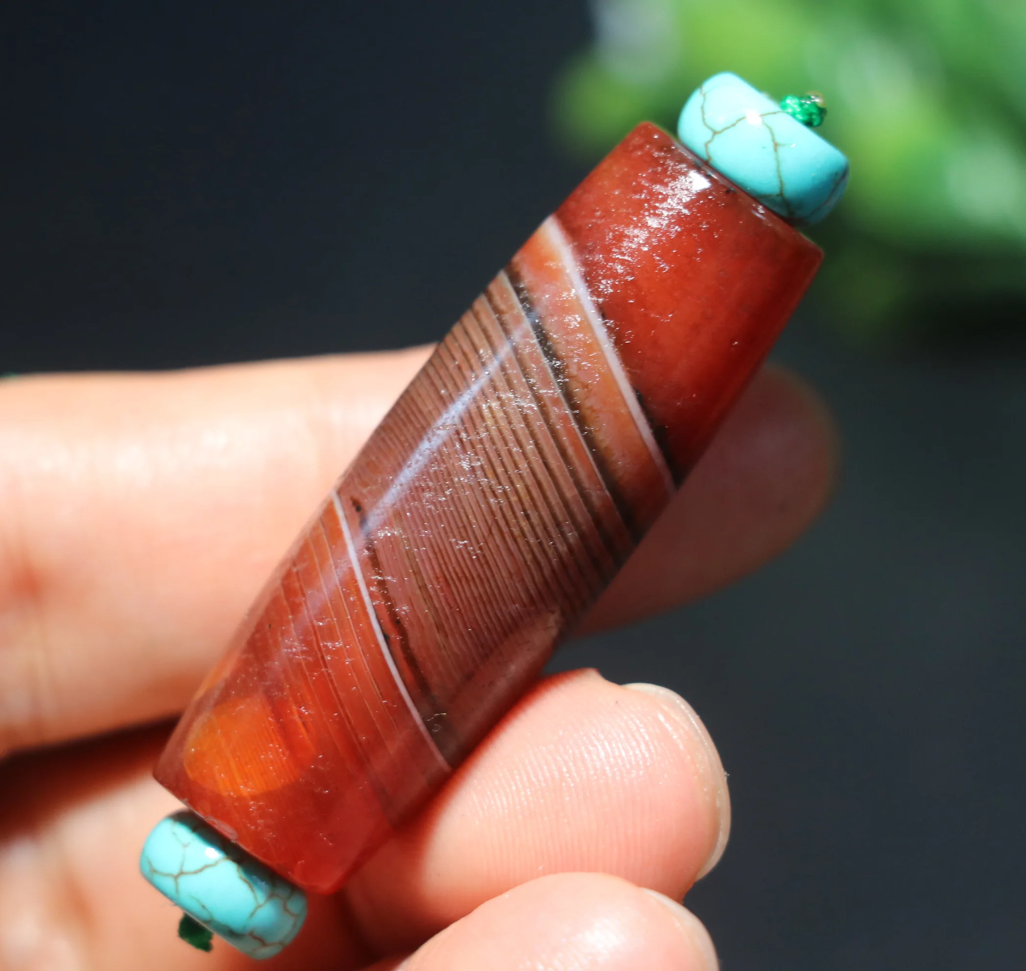 A Magic Energy Tibetan Old Agate Red Color Full Natural Silkworm Stripes Rich Symbol dZi Bead Amulet Top Quality BGD0924C125
A Magic Energy Tibetan Old Agate Red Color Full Natural Silkworm Stripes Rich Symbol dZi Bead Amulet Top Quality BGD0924C125