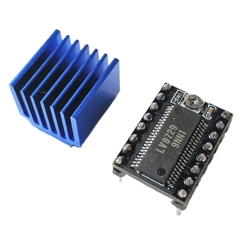 

3D printer motherboard accessories LV8729 stepper motor driver 128 high subdivision module to send heat sink