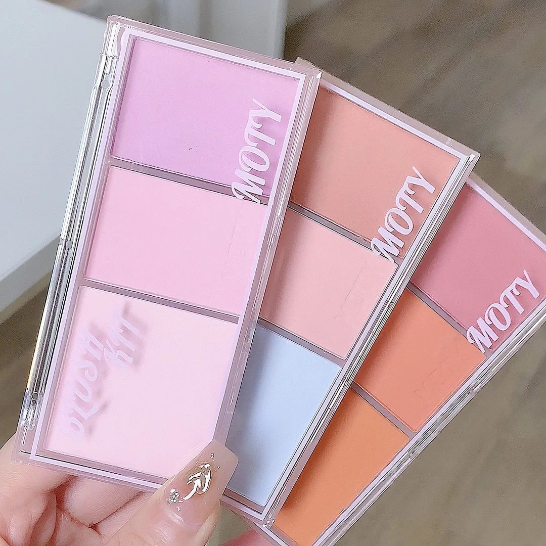 New 3 Color Blush Palette Eyeshadow Highlighter Powder Cheek Rouge Contour Cosmetics Blusher Cream Makeup Rouge Cheek Tint Blush
New 3 Color Blush Palette Eyeshadow Highlighter Powder Cheek Rouge Contour Cosmetics Blusher Cream Makeup Rouge Cheek Tint Blush