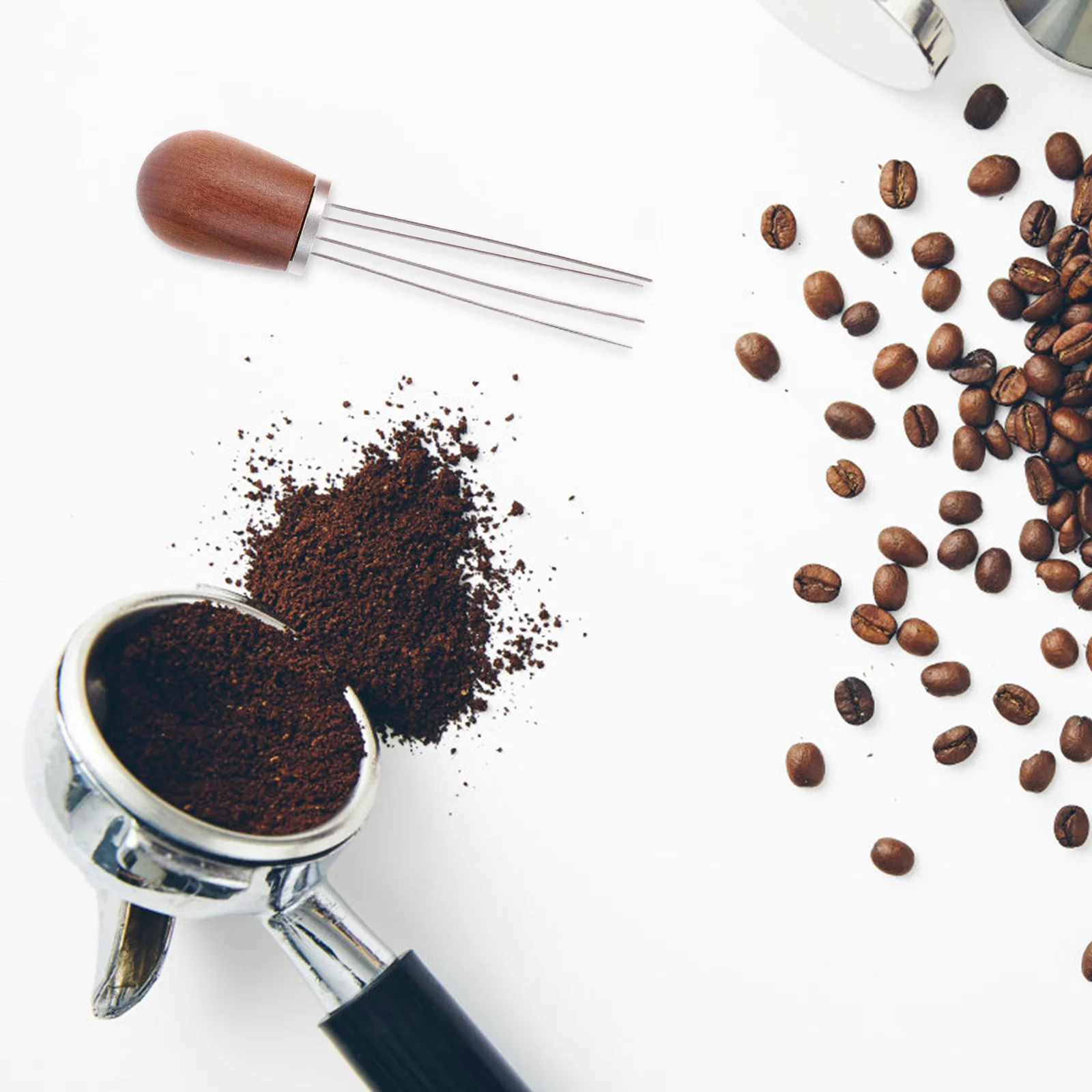 Powder Dispenser Coffee Distribution Stirrer Stirring Tool for Espresso Concentrate Wooden Handle Stand Needle
Powder Dispenser Coffee Distribution Stirrer Stirring Tool for Espresso Concentrate Wooden Handle Stand Needle