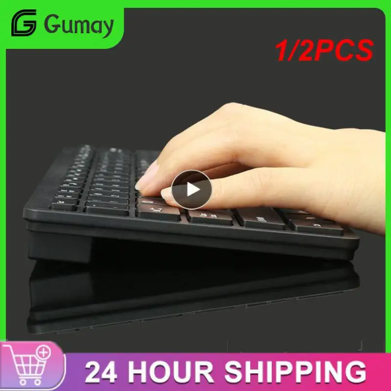 

1/2PCS Durable Usb Compact Convenient Laptop Popular Ergonomic Ergonomic Keys Ergonomic Usb Keyboard Versatile Mini Sleek Wired