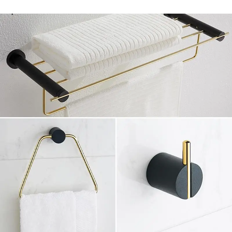 Light Luxury Copper Towel Rail Rack Hanger Restroom Storage Need To Punch Wall-mounted Hanging Bathroom Towel Accessories
Light Luxury Copper Towel Rail Rack Hanger Restroom Storage Need To Punch Wall-mounted Hanging Bathroom Towel Accessories