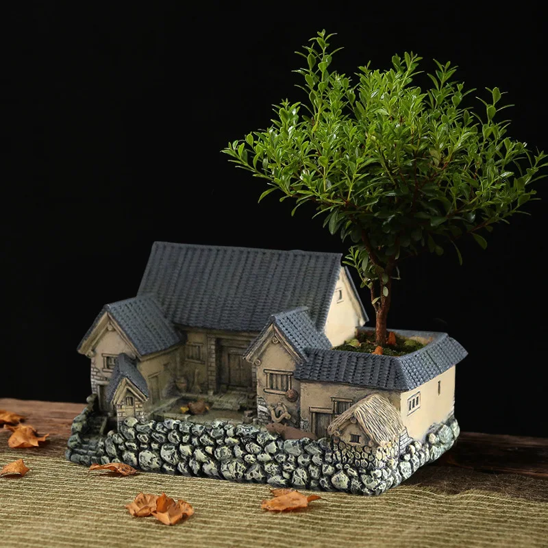 Creative retro old house model desktop micro landscape landscaping small ornaments plant bonsai desktop nostalgic decorations
Creative retro old house model desktop micro landscape landscaping small ornaments plant bonsai desktop nostalgic decorations