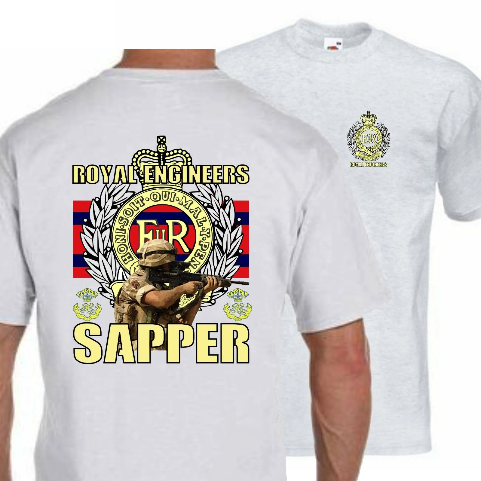 

British Army Royal Engineers Sapper T Shirt. Short Sleeve 100% Cotton Casual T-shirts Loose Top Size S-3XL