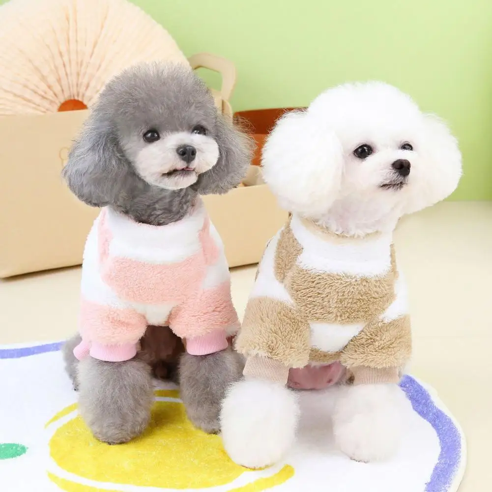 

Pet Pullover Cartoon Pattern Pet Clothes Stylish Winter Pet Clothes Adorable Cartoon Patterns Warm Four-legged Dog for A