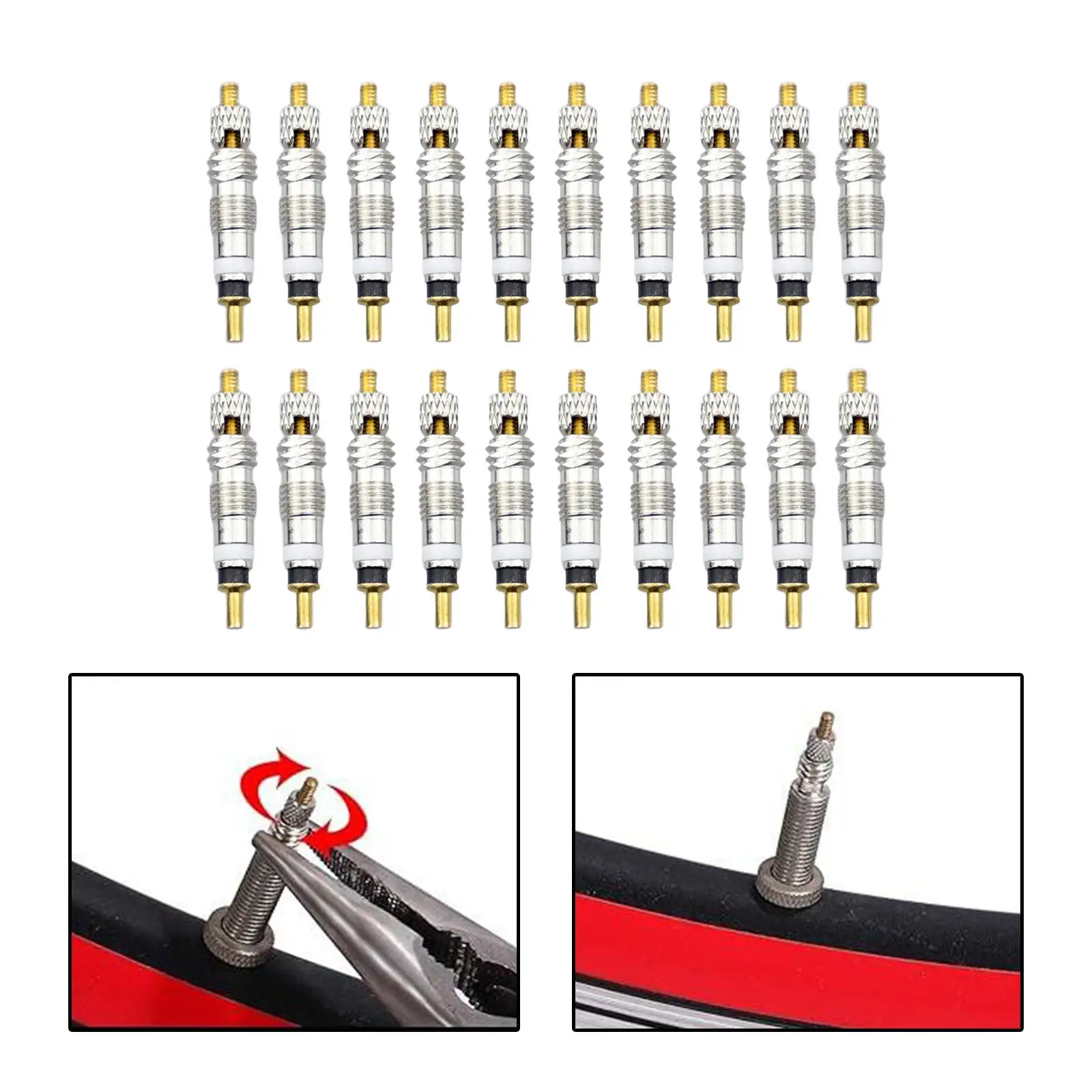 20x Presta Valve Parts, Universal, High Performance, Bicycle Valve Core for Tubeless Road Bike Accessories
20x Presta Valve Parts, Universal, High Performance, Bicycle Valve Core for Tubeless Road Bike Accessories
