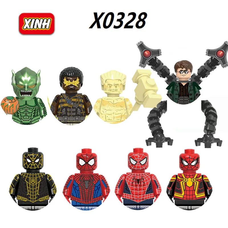 X0328 Superhero Movie Building Blocks Action Anime Figure SpiderMan Doctor Octopus Dolls Puzzle Assembly Toy Bricks Wholesales
X0328 Superhero Movie Building Blocks Action Anime Figure SpiderMan Doctor Octopus Dolls Puzzle Assembly Toy Bricks Wholesales