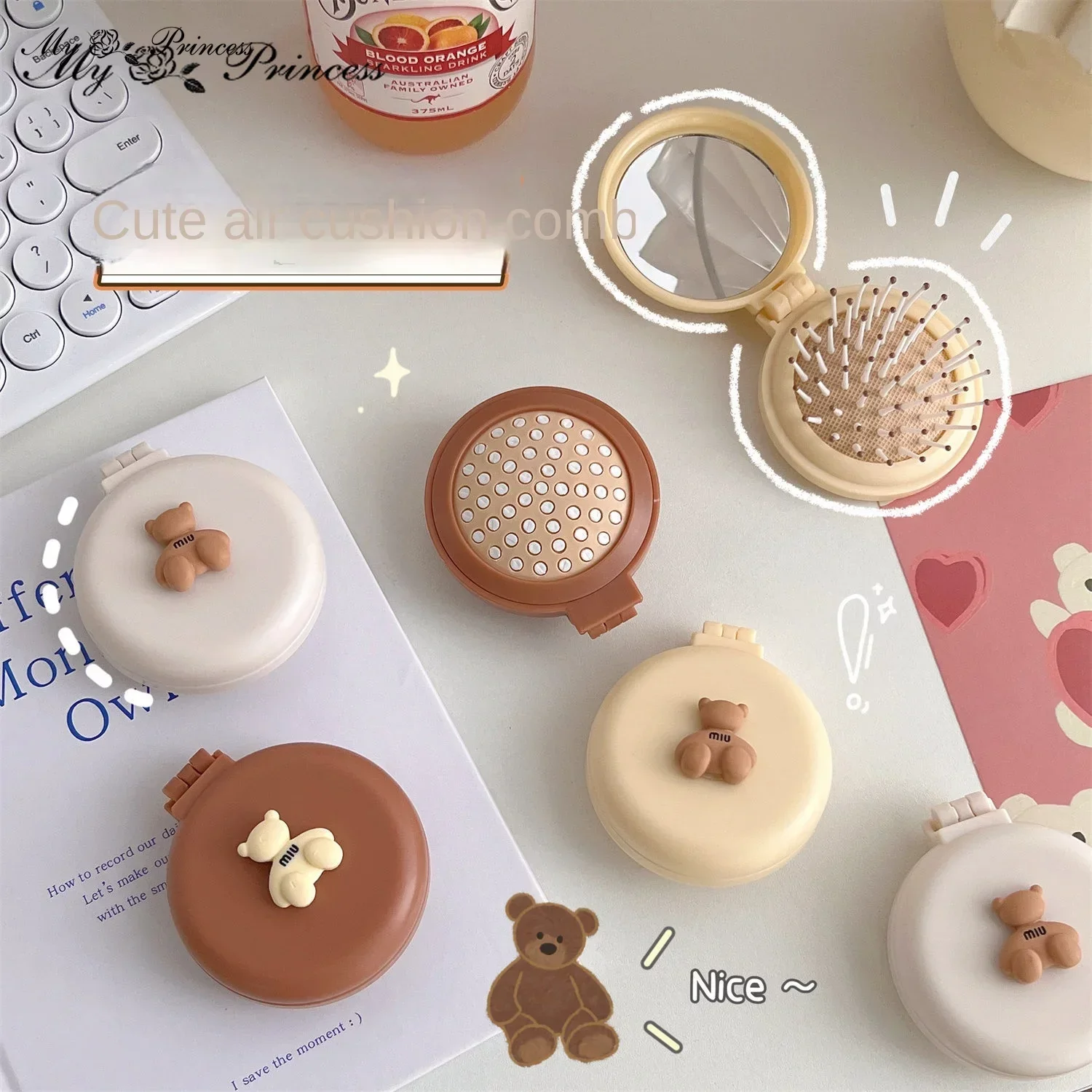 Mini Bear Foldable Head Massager Cartoon Air Bag Hair Comb Anti Static Styling Accessories Portable Children Girl Hair Brush
Mini Bear Foldable Head Massager Cartoon Air Bag Hair Comb Anti Static Styling Accessories Portable Children Girl Hair Brush