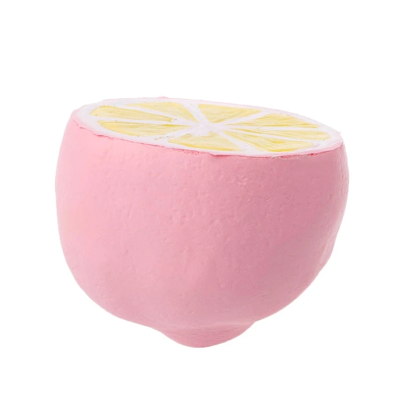 

11CM Simulation Half a lemon Kawaii Squishy Fruit Toy Slow Rising Squeeze for Do