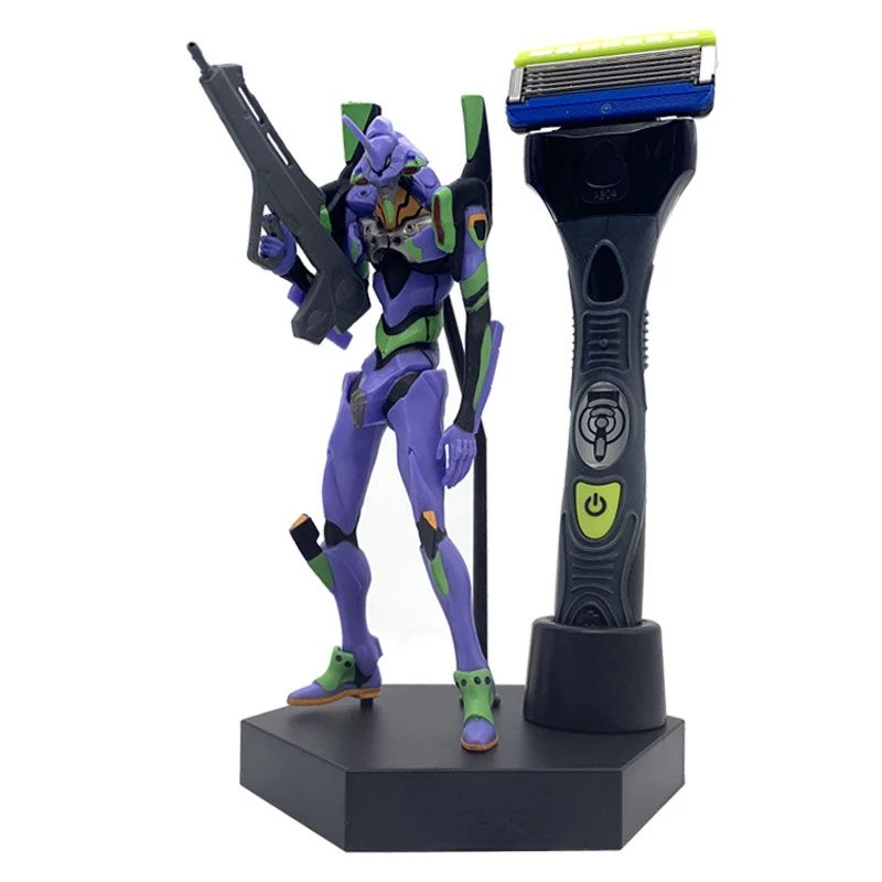 

Neon Genesis Evangelion Anime Peripherals New Cartoon Personality Creative Razor Razor Set Gift Box for Boyfriend Holiday Gift