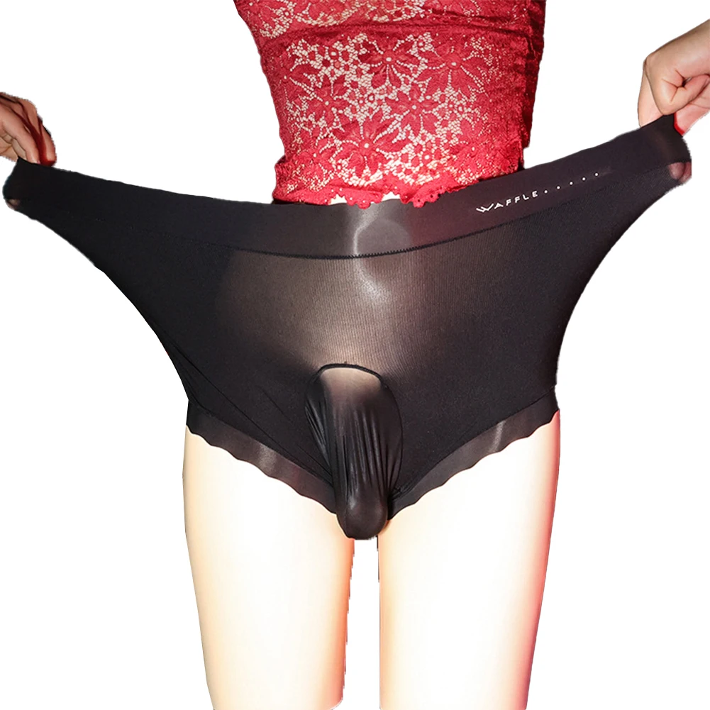 Men Sissy Ice Silk Boxers Oil Shiny Ultra-thin Lingerie Transaprent Solid Panties Shorts Mens Trunks High Elastic Underwear
Men Sissy Ice Silk Boxers Oil Shiny Ultra-thin Lingerie Transaprent Solid Panties Shorts Mens Trunks High Elastic Underwear