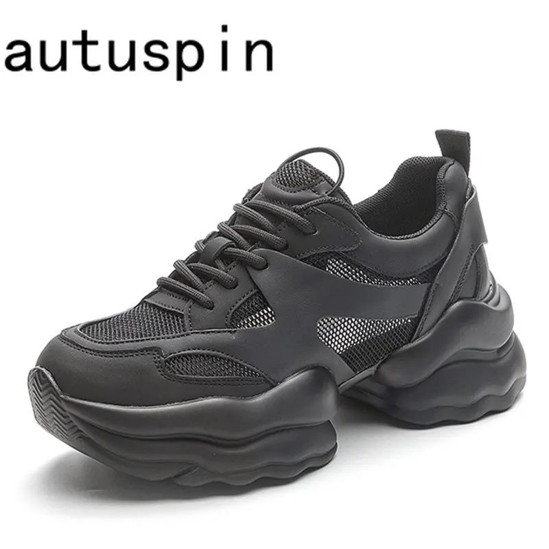 Autuspin Women Sneakers Genuine Leather Fashion Breathable Air Mesh Ladies Luxury Shoes Summer Outdoor Thick Soled Sneaker Woman
Autuspin Women Sneakers Genuine Leather Fashion Breathable Air Mesh Ladies Luxury Shoes Summer Outdoor Thick Soled Sneaker Woman