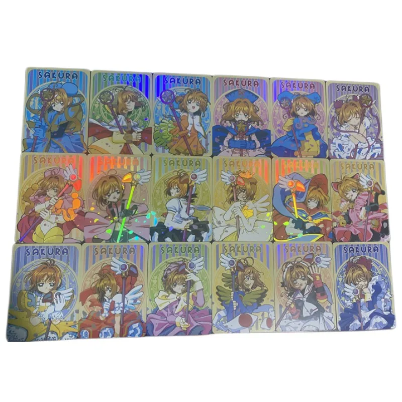 18pcs/set Cardcaptor Sakura DIY Anime Girl Character KINOMOTO SAKURA Kayoing Flash Card Game Collection Cards Toys Gifts
18pcs/set Cardcaptor Sakura DIY Anime Girl Character KINOMOTO SAKURA Kayoing Flash Card Game Collection Cards Toys Gifts