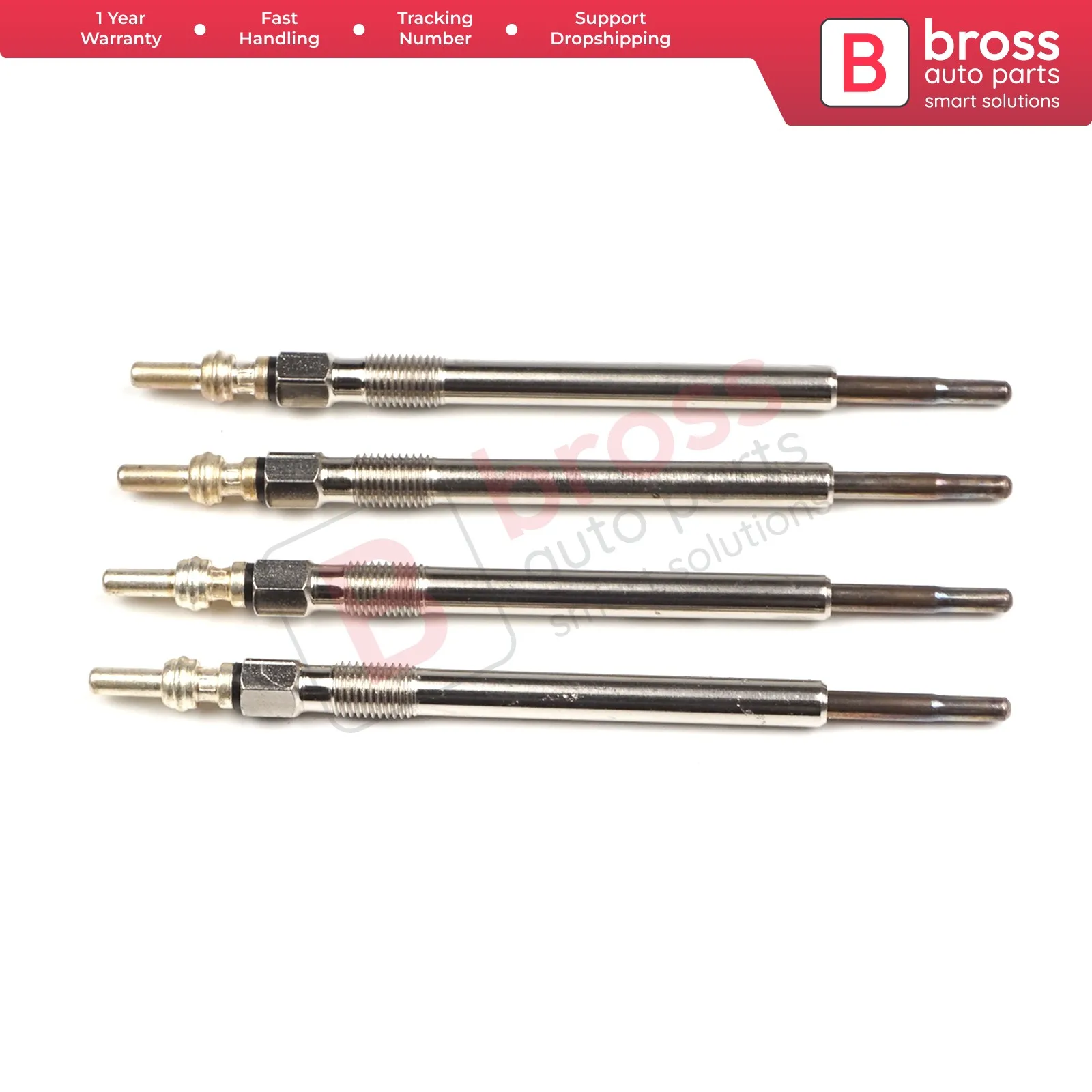 Bross Auto Parts BGP48-1 4 Pcs Heater Glow Plugs GX4126, 0100276002 for Citroen Peugeot Volvo Jaguar Land 2.4-2.7-3.6
Bross Auto Parts BGP48-1 4 Pcs Heater Glow Plugs GX4126, 0100276002 for Citroen Peugeot Volvo Jaguar Land 2.4-2.7-3.6