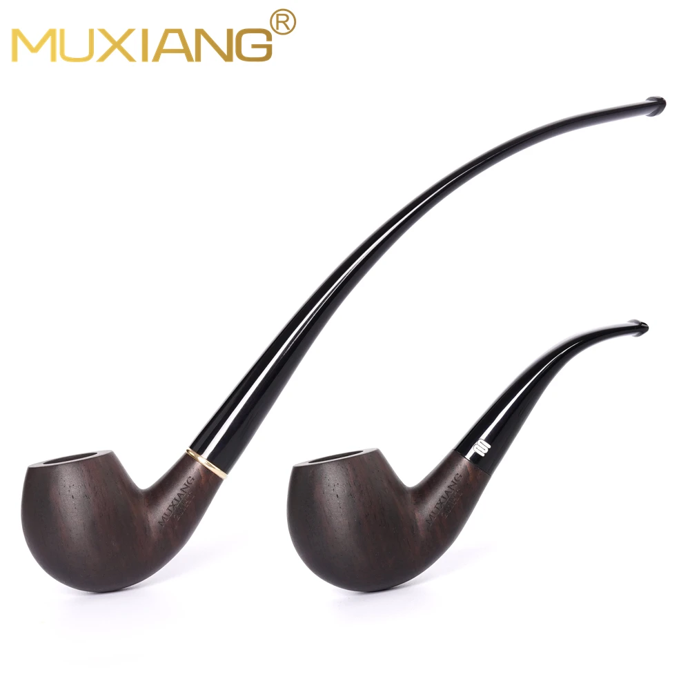 Churchwarden-Pipe à tabac coudée à longue tige, accessoire propre, un corps de tuyau + deux embouts interchangeables 6