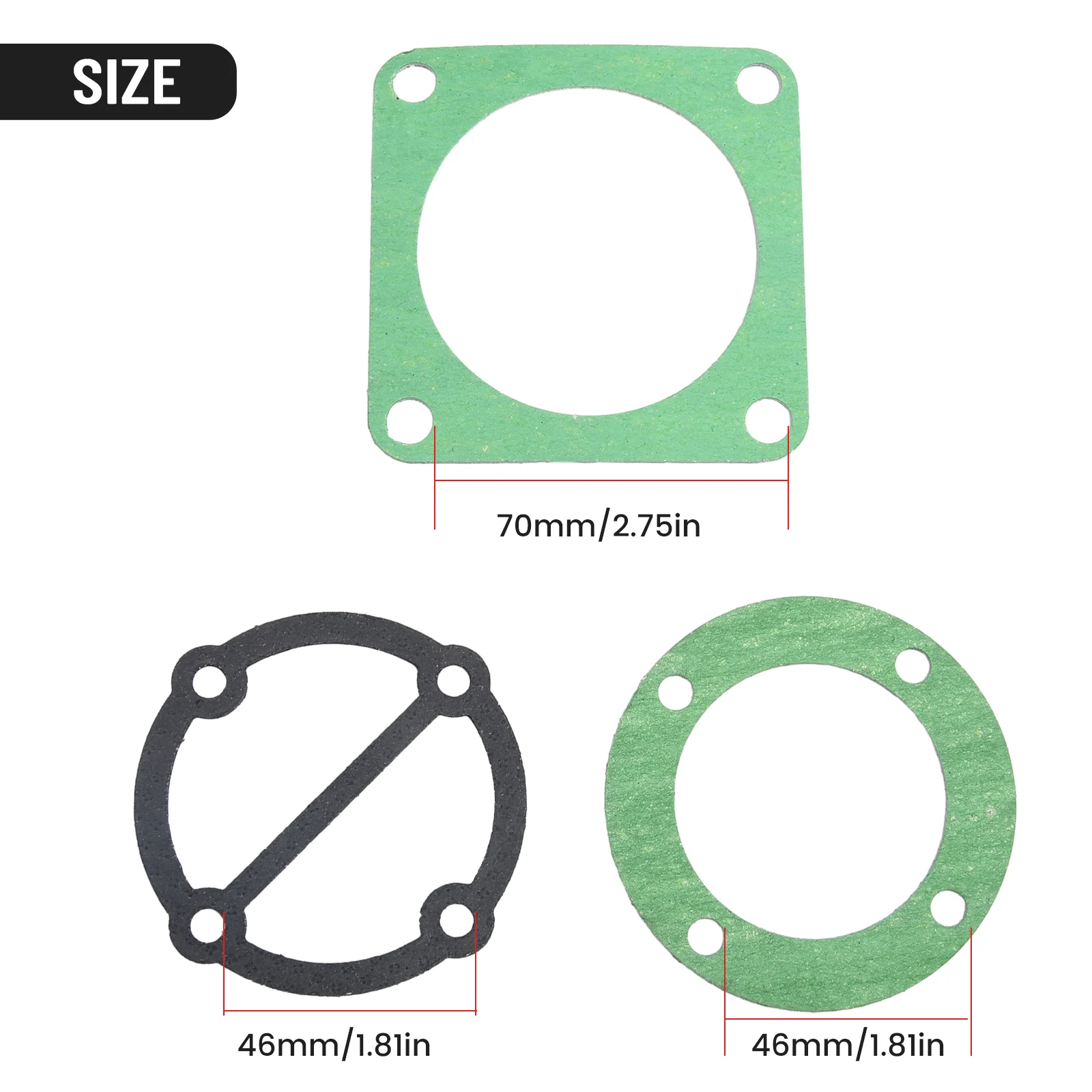 For Air Compressor Head Gasket Set Tools Valve Plate Gaskets Washers 51/65/80/90/95 Type Parts Piston Ring Plastic Brand New
For Air Compressor Head Gasket Set Tools Valve Plate Gaskets Washers 51/65/80/90/95 Type Parts Piston Ring Plastic Brand New