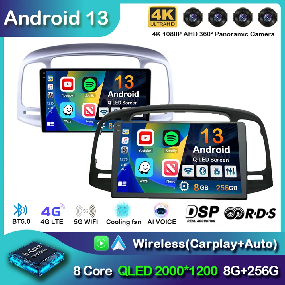 Автомобильная Мультимедийная система Carplay, Android 13, Wi-Fi + 4G, радио для Hyundai Accent 2008, 2009, 2010, 2011, GPS-навигация, мультимедийный видеоплеер, стерео
Автомобильная Мультимедийная система Carplay, Android 13, Wi-Fi + 4G, радио для Hyundai Accent 2008, 2009, 2010, 2011, GPS-навигация, мультимедийный видеоплеер, стерео