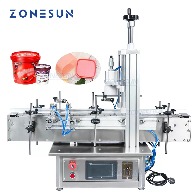 ZONESUN ZS-XG1870D Pneumatic Automatic Glass Bottle Cap Cork Press Machine Jar Whisky Plastic Bottle Capping Machine
ZONESUN ZS-XG1870D Pneumatic Automatic Glass Bottle Cap Cork Press Machine Jar Whisky Plastic Bottle Capping Machine