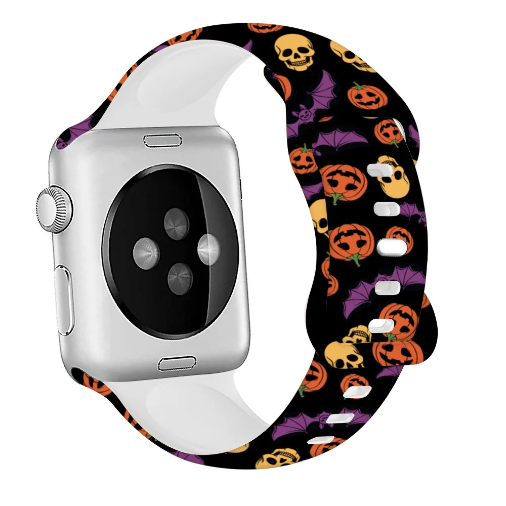 Силиконовый ремешок для Apple Watch 8 7 6 5 4 SE 45 мм 44 мм 42 мм 41 мм 40 мм, браслет с принтом для iWatch Ultra 49 мм, Хэллоуин
Силиконовый ремешок для Apple Watch 8 7 6 5 4 SE 45 мм 44 мм 42 мм 41 мм 40 мм, браслет с принтом для iWatch Ultra 49 мм, Хэллоуин