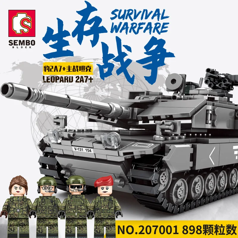SEMBO BLOCK Military Series Building Blocks Fighter Tank Assembled Model Decoration Children's Educational Toys Birthday Gift
SEMBO BLOCK Military Series Building Blocks Fighter Tank Assembled Model Decoration Children's Educational Toys Birthday Gift