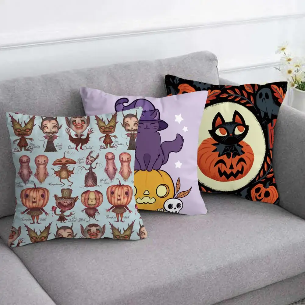Halloween Pillowcase Soft Hidden Zipper Peach Skin Pumpkin Pattern Throw Pillow Cover Home Festival Decoration for Dorm
Halloween Pillowcase Soft Hidden Zipper Peach Skin Pumpkin Pattern Throw Pillow Cover Home Festival Decoration for Dorm