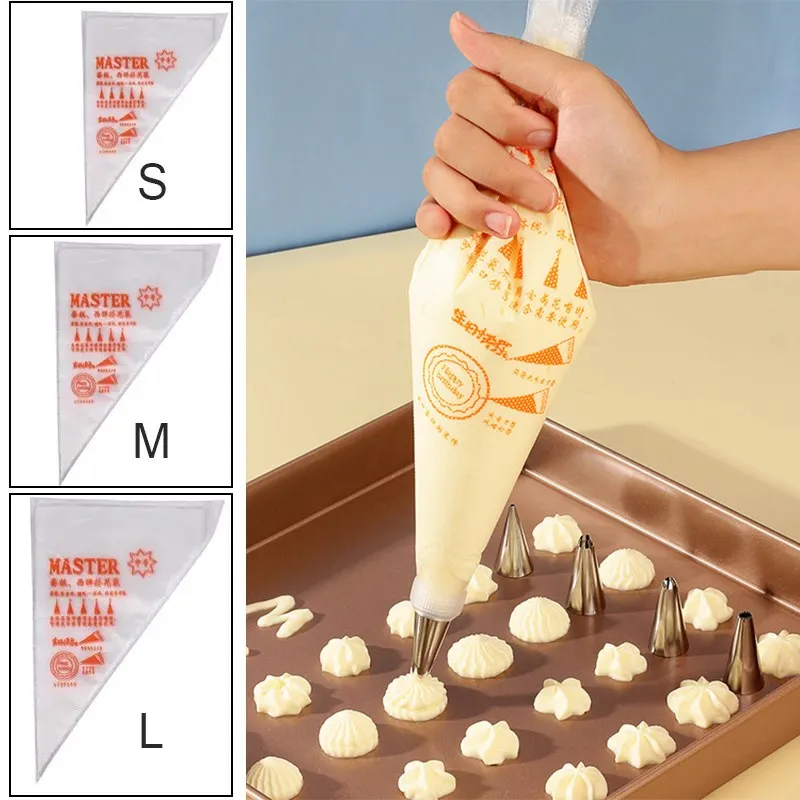 50PCS Disposable Pastry Bags S/M/L Cake Cream Decoration Kitchen Icing Food Preparation Bags Cup Cake Piping Baking Accessories
50PCS Disposable Pastry Bags S/M/L Cake Cream Decoration Kitchen Icing Food Preparation Bags Cup Cake Piping Baking Accessories