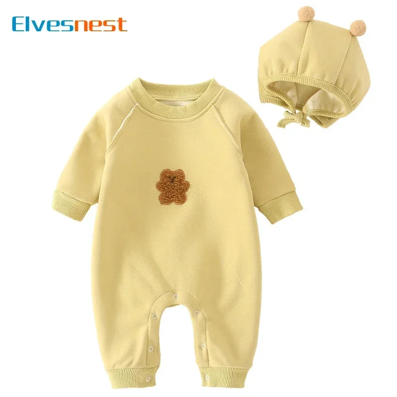 Cartoon Baby Clothes Girls Rompers Hat 2 PCS Long Sleeve Plush Thicken Baby Boys Clothes Cartoon Newborn Clothing 3-18 Months
Cartoon Baby Clothes Girls Rompers Hat 2 PCS Long Sleeve Plush Thicken Baby Boys Clothes Cartoon Newborn Clothing 3-18 Months