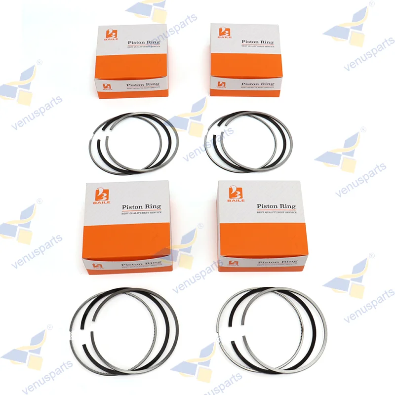 

4 Set 87mm V2203 Engine Piston Ring STD 1C030-32585 17331-21050 1A091-21050 For Kubota D1703 87*2.5HK+2+5