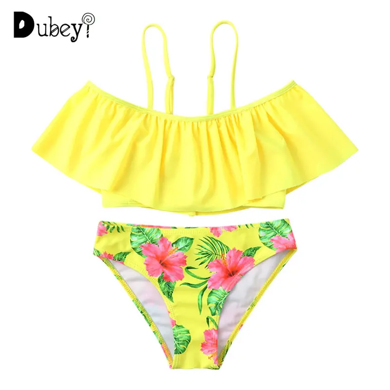 Yellow Bathing Suit for Kids Girls 5 To 12 Years Old Children Swimming Wear Bikini with Ruffles Teen Girl Swimwear
Yellow Bathing Suit for Kids Girls 5 To 12 Years Old Children Swimming Wear Bikini with Ruffles Teen Girl Swimwear