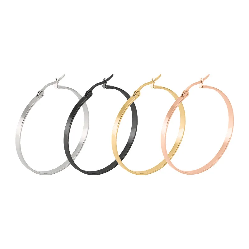 Factory Fashion New Titanium Steel Exaggerated Big Earrings Golden Stainless Steel Earrings Allergy Europe and America
Factory Fashion New Titanium Steel Exaggerated Big Earrings Golden Stainless Steel Earrings Allergy Europe and America