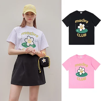 Camiseta de Golfe para Homens e Mulheres: Absorção de Suor, Conforto e Estilo no Verão 11 New Summer Y2k Top Women's T-shirt Cotton Golf T-shirt Short-sleeved Golf Wear