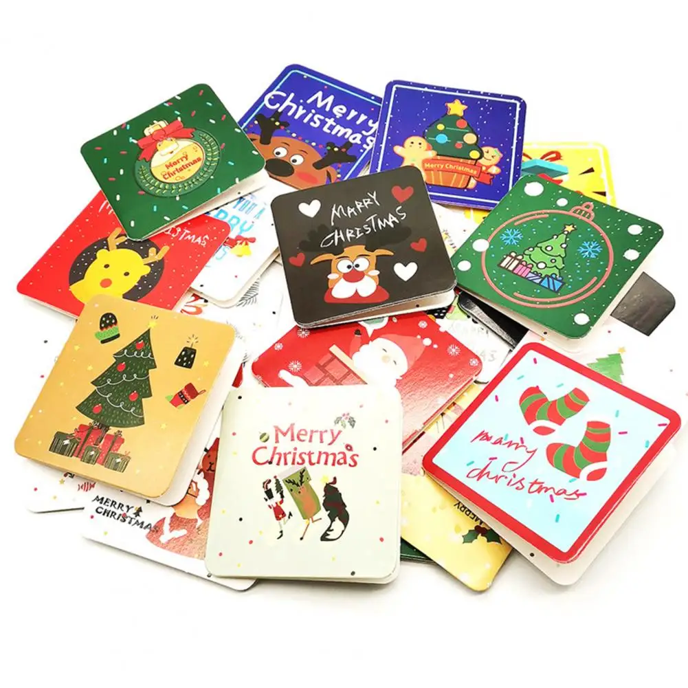 24Pcs/Set Merry Christmas Greeting Card Santa Claus Snowmen Elk Printing Xmas New Year Postcard for Festival Party Gift
24Pcs/Set Merry Christmas Greeting Card Santa Claus Snowmen Elk Printing Xmas New Year Postcard for Festival Party Gift
