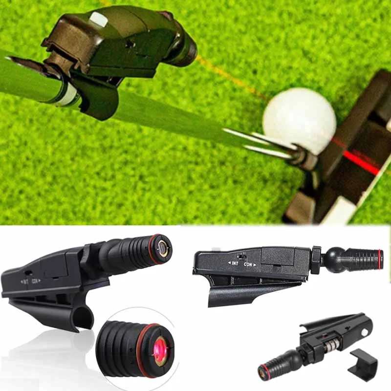 

New Golf Putter Sight Portable Golf Lasers Putting Trainer ABS Golf Putt Putting Training Aim Improve Line Aids Corrector Tools