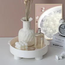 Nordic Round Storage Tray Tableware Fruit Tray Plastic Cosmetic Storage Tray Kitchen Service Tray Home Desktop Decoration
Nordic Round Storage Tray Tableware Fruit Tray Plastic Cosmetic Storage Tray Kitchen Service Tray Home Desktop Decoration